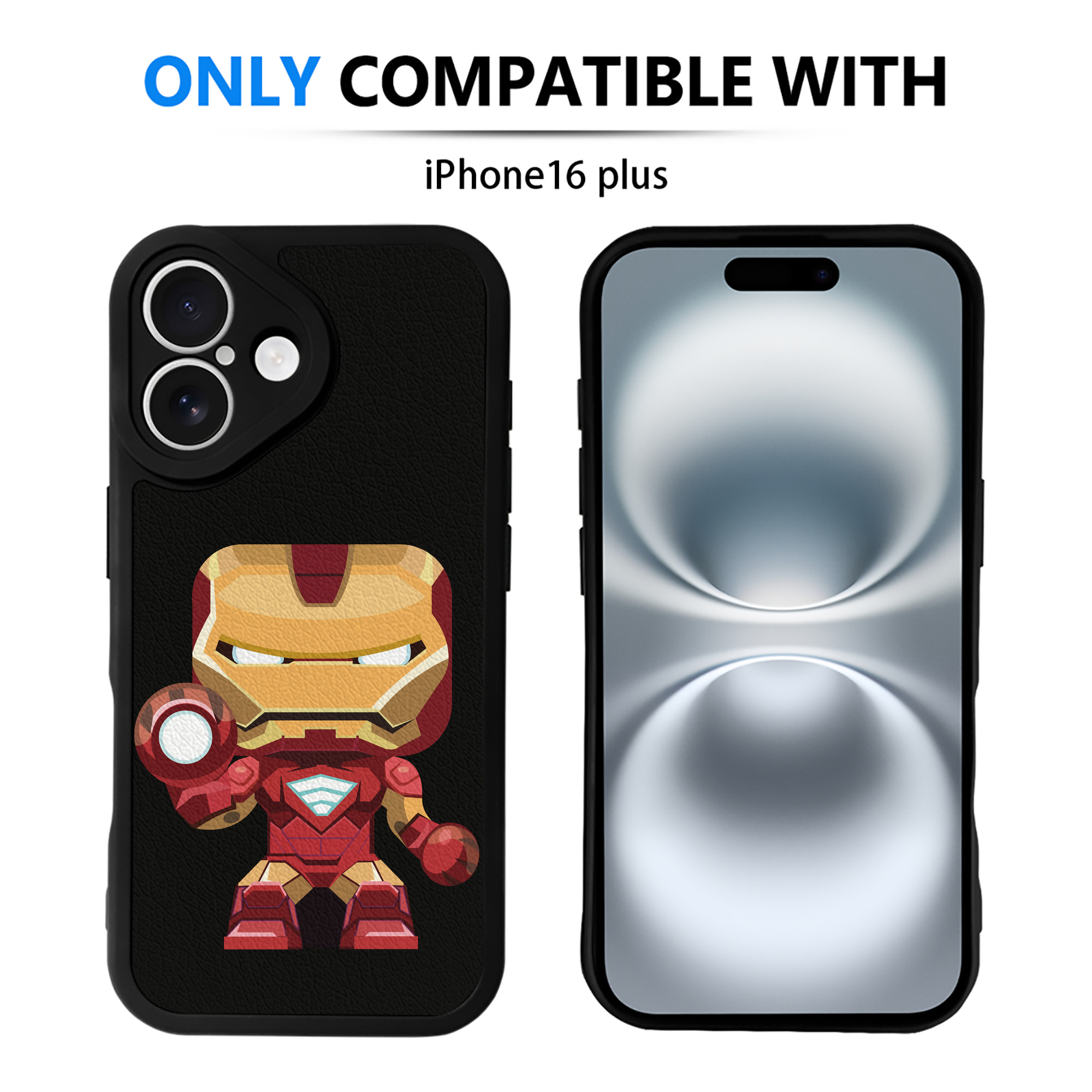 （画像用） アベンジャーズ The Avengers 【iPhone 16シリーズ対応】シリコンスマホケース（レザー調） 材質：シリコン